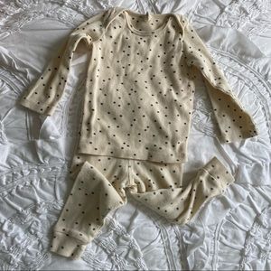 Quincy Mae Ivory Dot set 12-18m